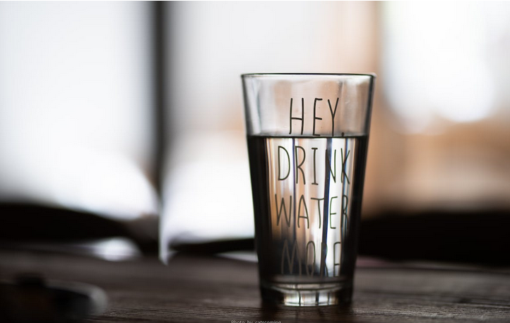 a glass